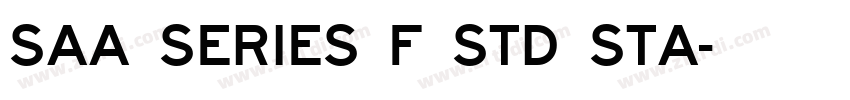 SAA Series F Std Sta字体转换